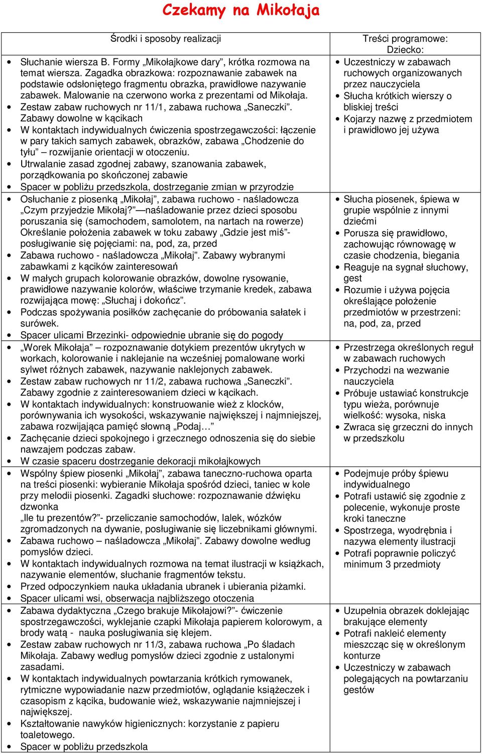 Zestaw zabaw ruchowych nr 11/1, zabawa ruchowa Saneczki.