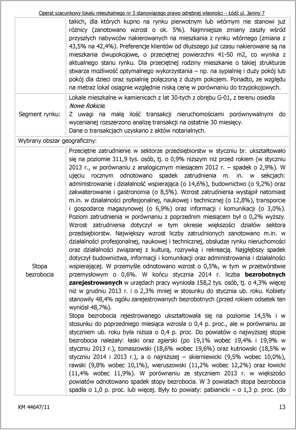 Preferencje klientów od dłuższego już czasu nakierowane są na mieszkania dwupokojowe, o przeciętnej powierzchni 41-50 m2, co wynika z aktualnego stanu rynku.