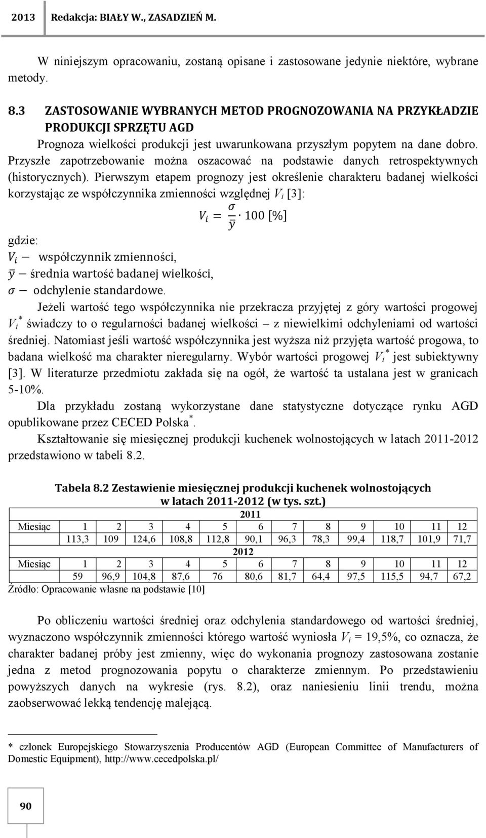 Przyszłe zapotrzebowanie można oszacować na podstawie danych retrospektywnych (historycznych).