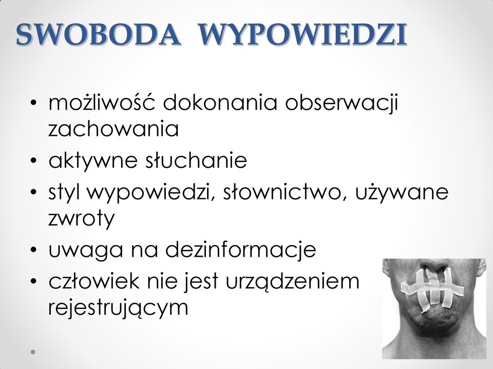 wypowiedzi, słownictwo, używane zwroty uwaga na