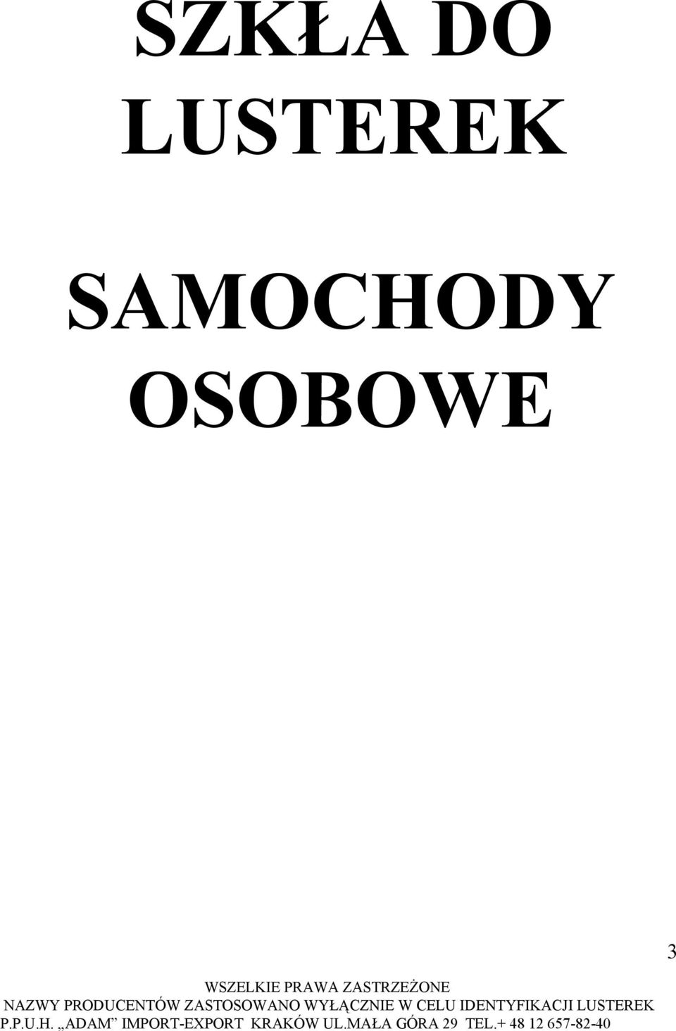 SAMOCHODY