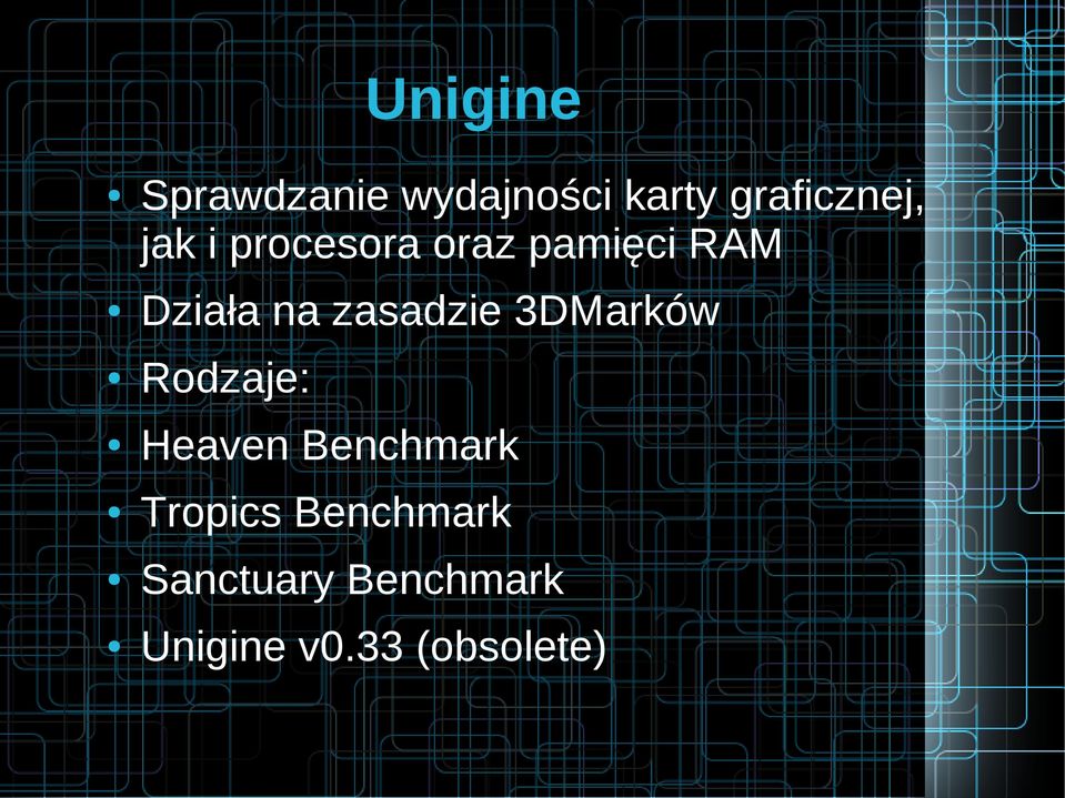 zasadzie 3DMarków Rodzaje: Heaven Benchmark