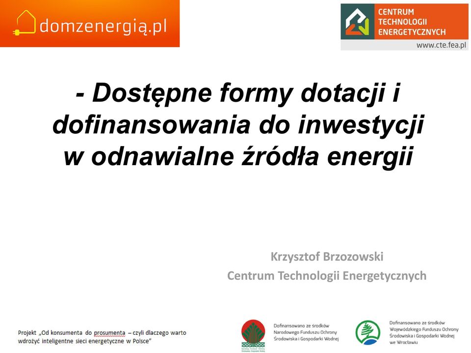odnawialne źródła energii