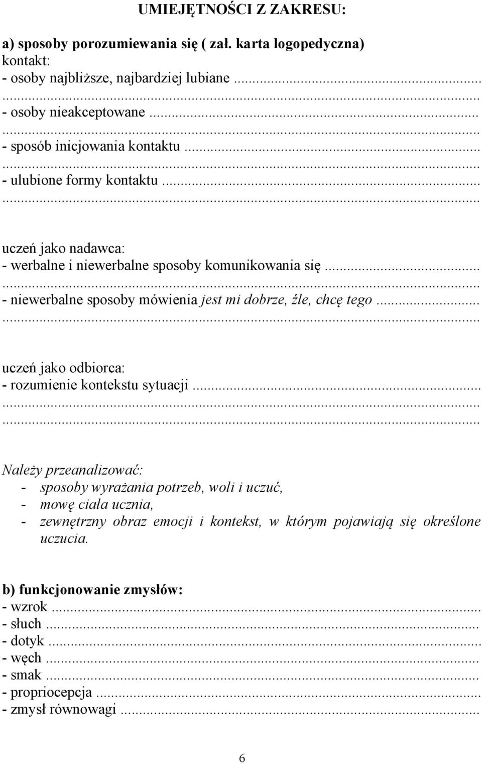 ARKUSZ DIAGNOZY UMIEJĘTNOŚCI FUNKCJONALNYCH - PDF Darmowe pobieranie