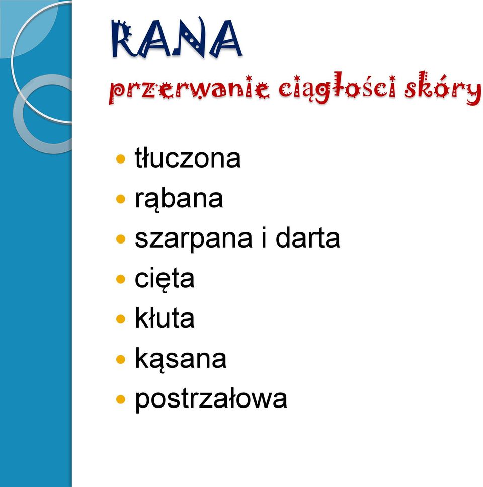 tłuczona rąbana