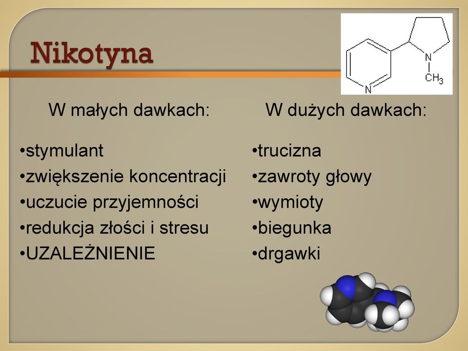 złości i stresu UZALEŻNIENIE W dużych