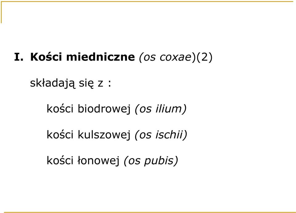 biodrowej (os ilium) kości