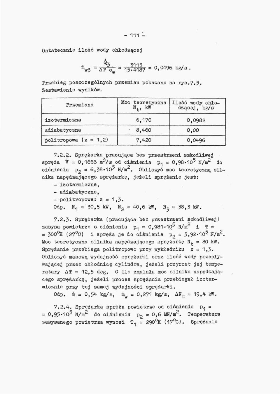 YCa. y 1. lx \x. Hi-2* sp = SPRĘŻARKI TŁOKOWE 7.1. PODSTAWY TEORETYCZNE -  PDF Darmowe pobieranie