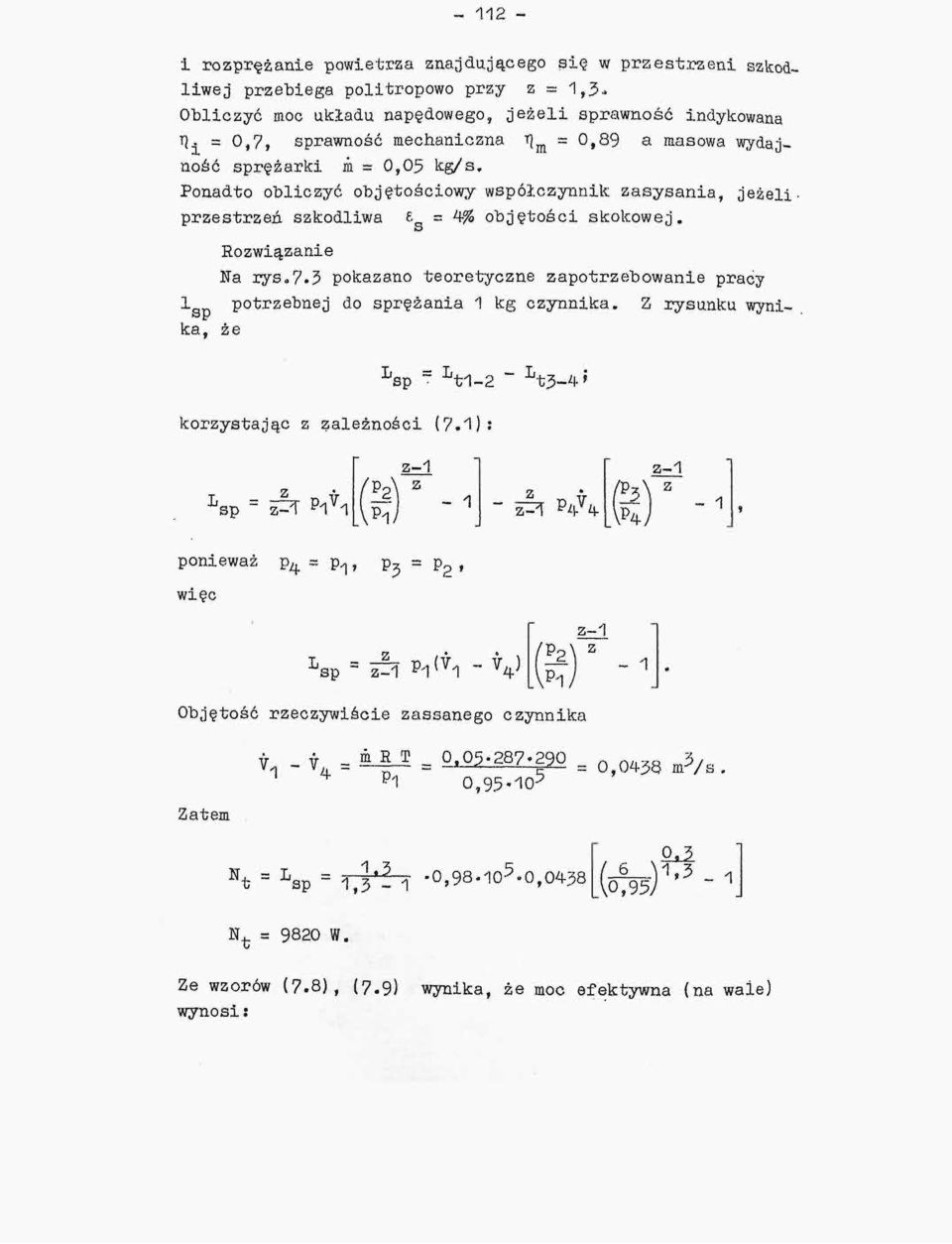 YCa. y 1. lx \x. Hi-2* sp = SPRĘŻARKI TŁOKOWE 7.1. PODSTAWY TEORETYCZNE -  PDF Darmowe pobieranie