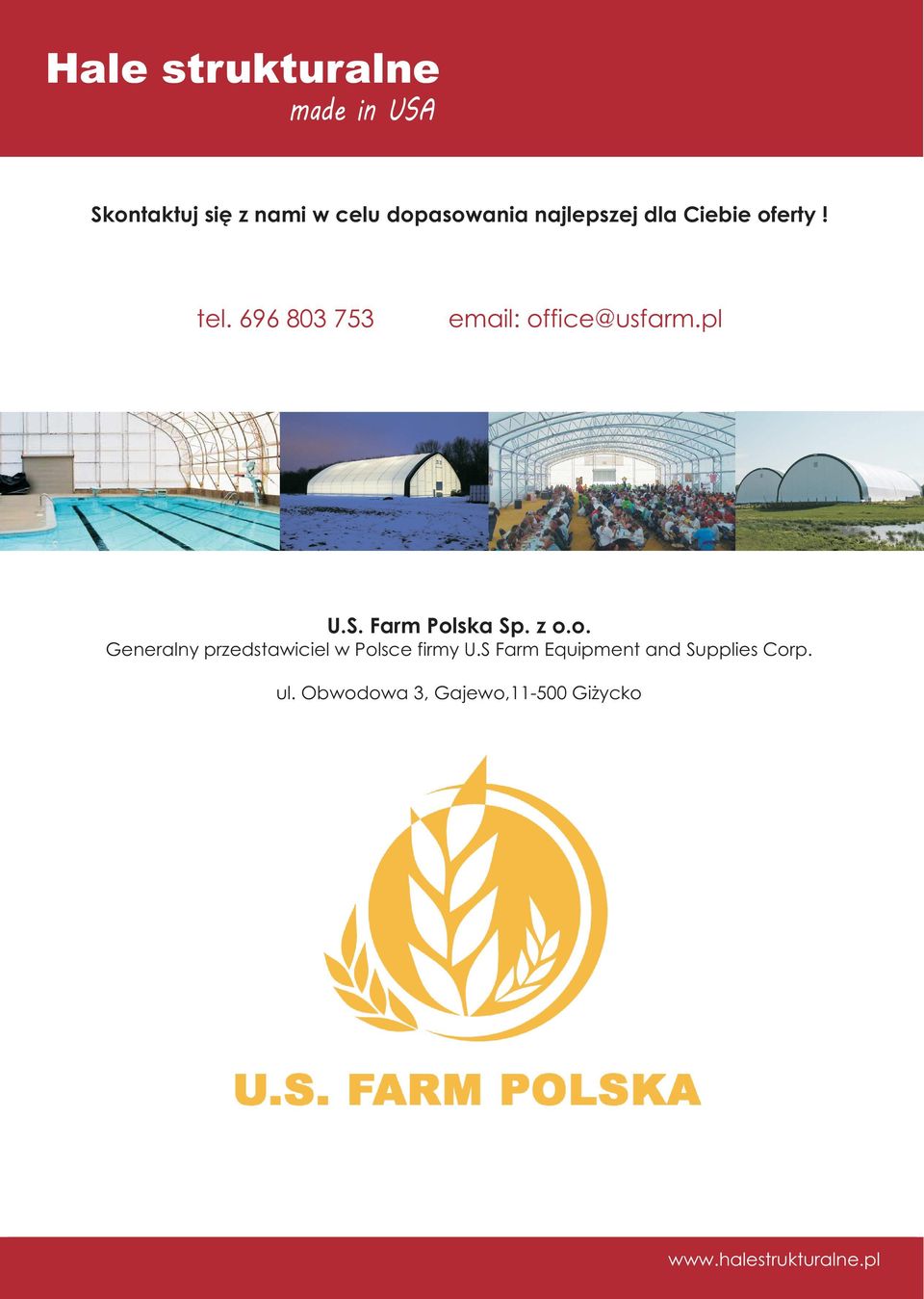 Farm Polska Sp. z o.o. Generalny przedstawiciel w Polsce firmy U.
