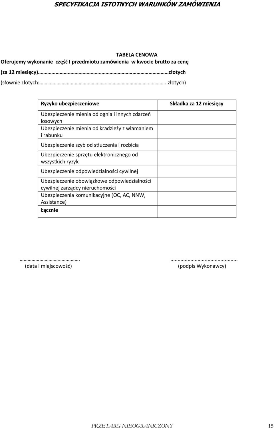 szyb od stłuczenia i rozbicia Ubezpieczenie sprzętu elektronicznego od wszystkich ryzyk Ubezpieczenie odpowiedzialności cywilnej Ubezpieczenie obowiązkowe