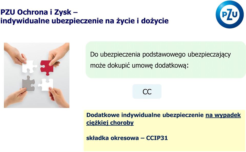 dodatkową: CC Dodatkowe indywidualne