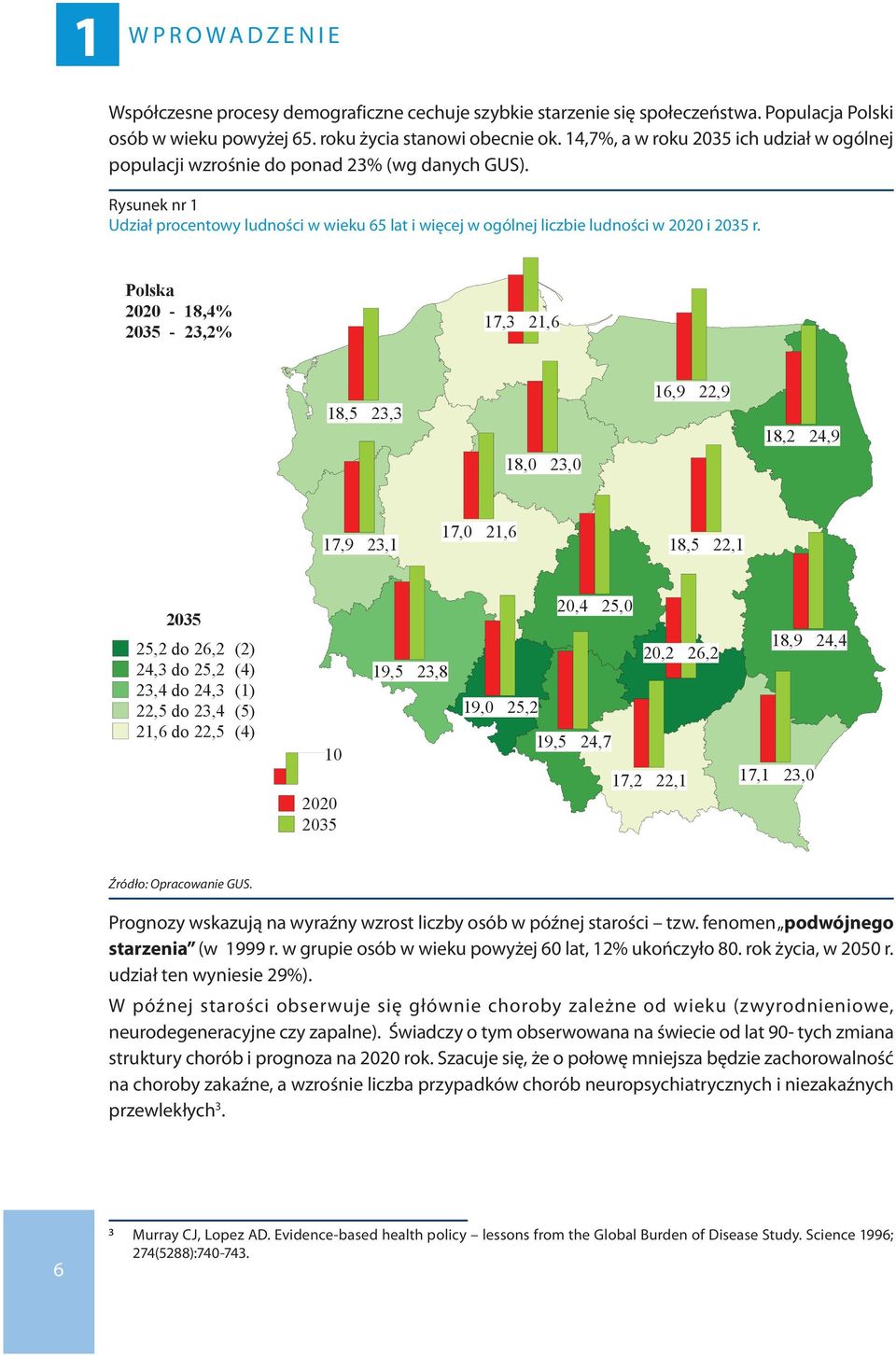 Polska 2020-18,4% 2035-23,2% 17,3 21,6 18,5 23,3 16,9 22,9 18,2 24,9 18,0 23,0 17,9 23,1 17,0 21,6 18,5 22,1 2035 25,2 do 26,2 (2) 24,3 do 25,2 (4) 23,4 do 24,3 (1) 22,5 do 23,4 (5) 21,6 do 22,5 (4)