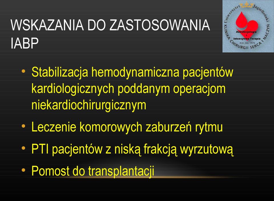 operacjom niekardiochirurgicznym Leczenie komorowych