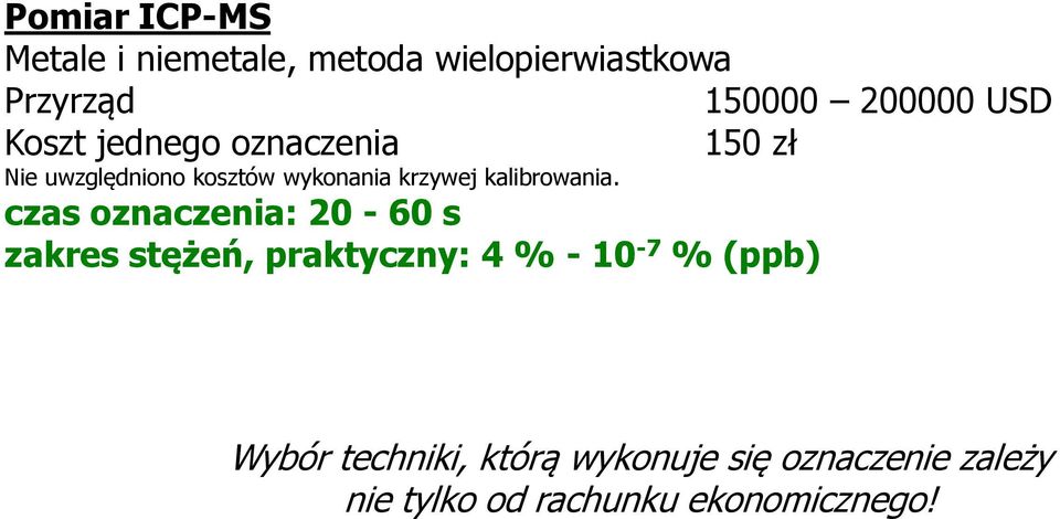 kalibrowania.