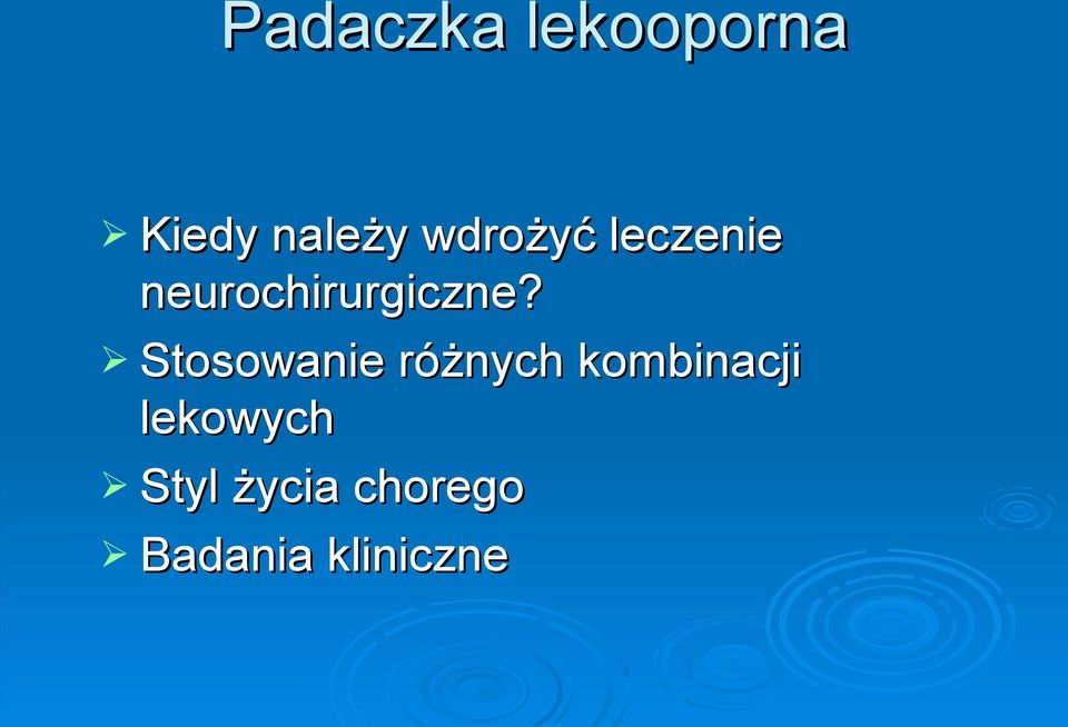 Stosowanie różnych kombinacji