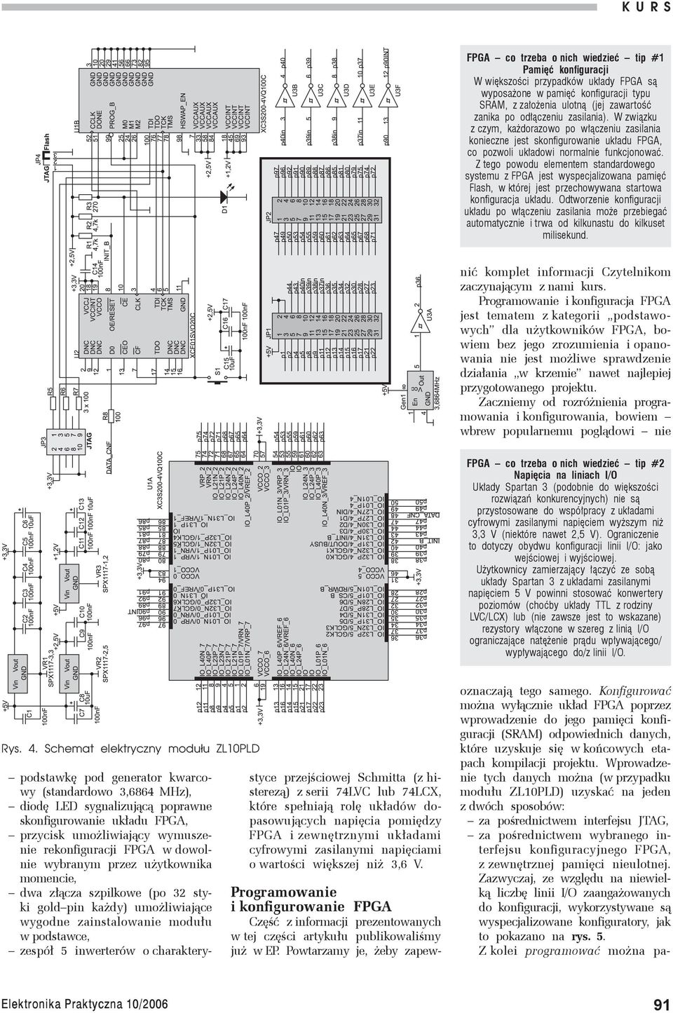 Z tego powodu elementem standardowego systemu z FPGA jest wyspecjalizowana pamięć Flash, w której jest przechowywana startowa konfiguracja układu.