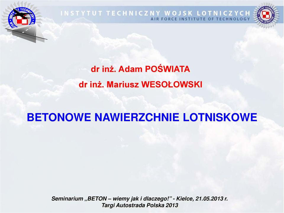 LOTNISKOWE Seminarium BETON wiemy jak i