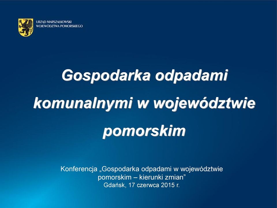 Gospodarka odpadami w województwie