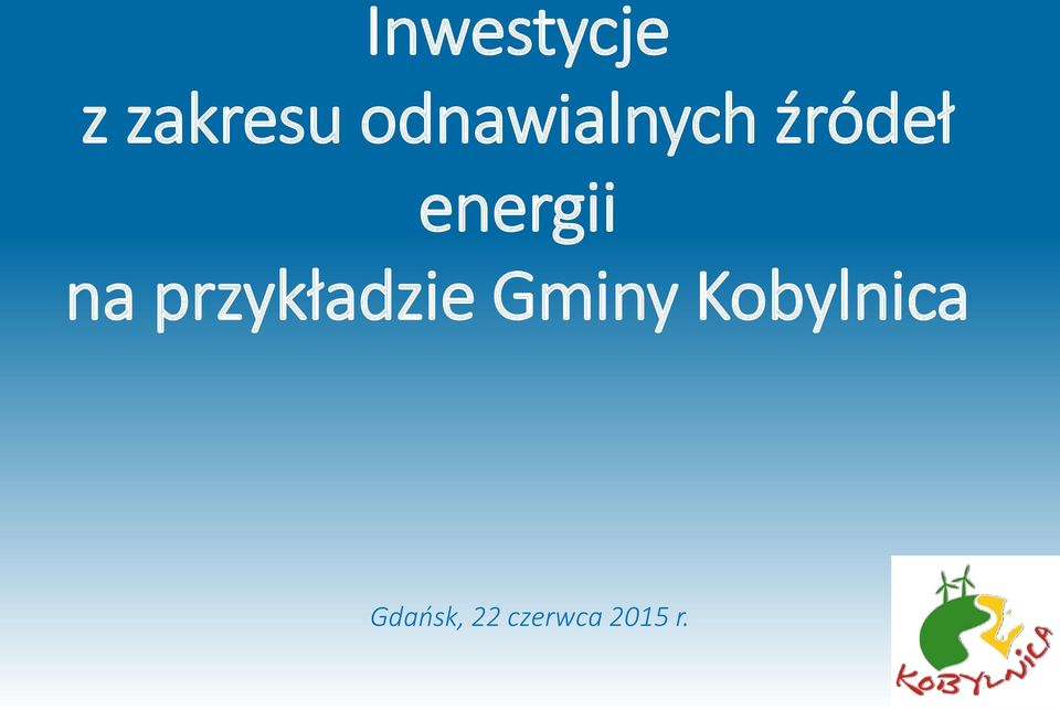 energii na przykładzie