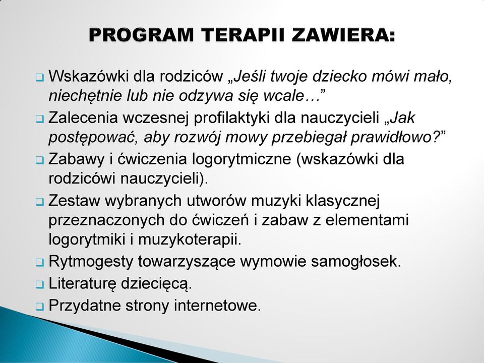 Zabawy i ćwiczenia logorytmiczne (wskazówki dla rodzicówi nauczycieli).