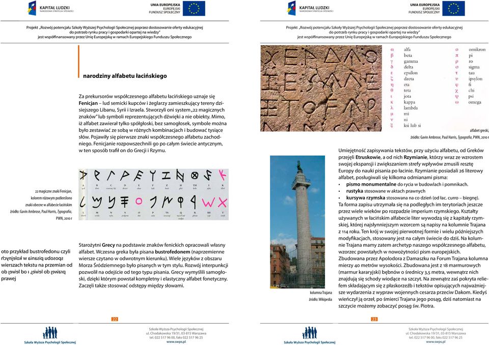 Stworzyli oni system 22 magicznych znaków lub symboli reprezentujących dźwięki a nie obiekty.