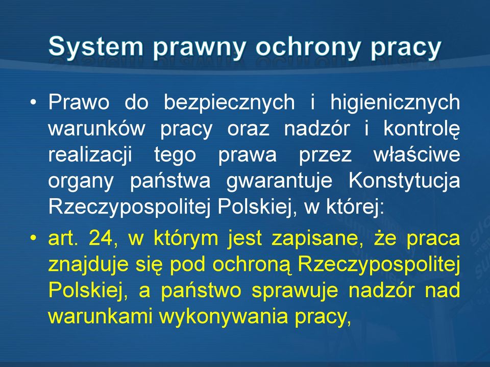 Rzeczypospolitej Polskiej, w której: art.