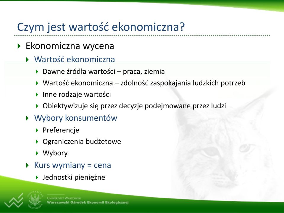ekonomiczna zdolność zaspokajania ludzkich potrzeb Inne rodzaje wartości