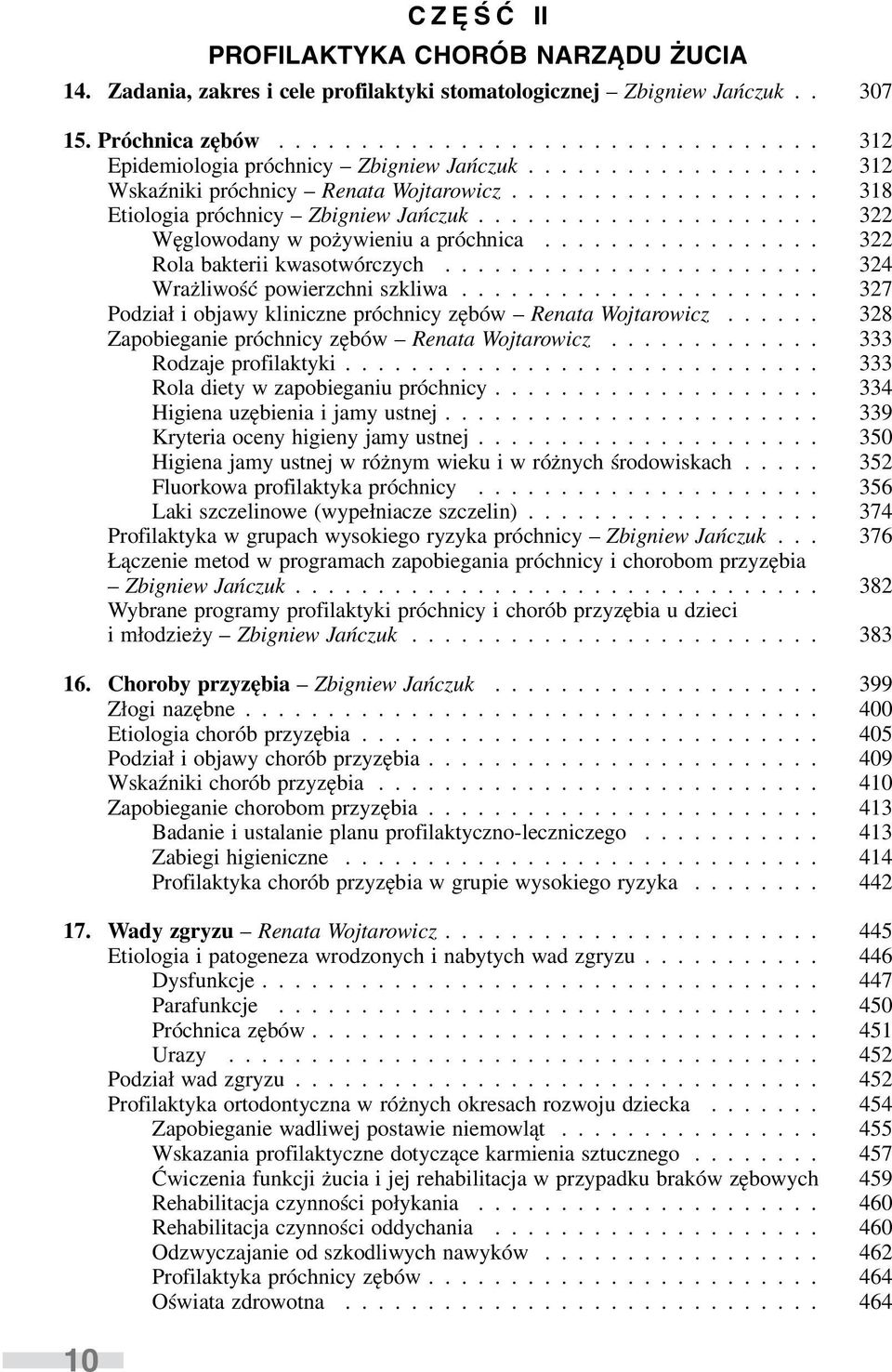 Spis treści CZĘŚĆ I PROPEDEUTYKA STOMATOLOGII - PDF Darmowe pobieranie