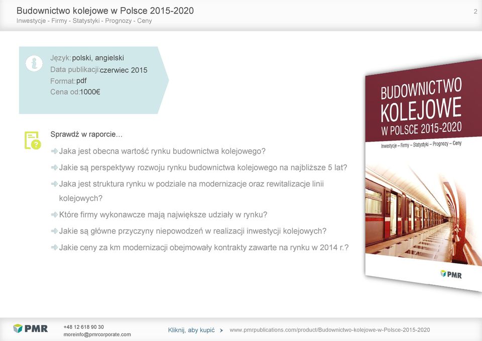 Jaka jest struktura rynku w podziale na modernizacje oraz rewitalizacje linii kolejowych? Które firmy wykonawcze mają największe udziały w rynku?