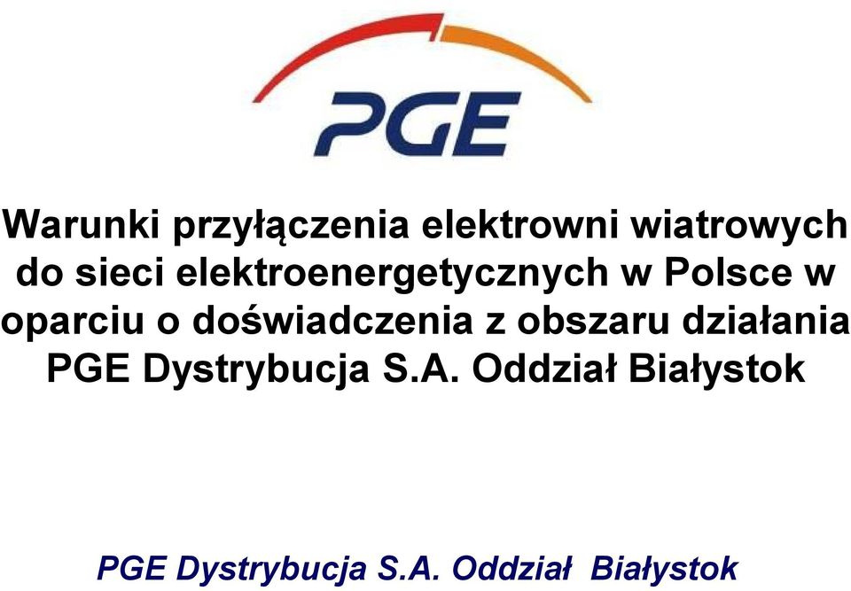 elektroenergetycznych w Polsce