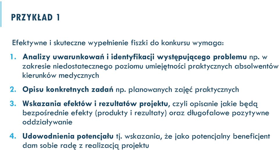 planowanych zajęć praktycznych 3.