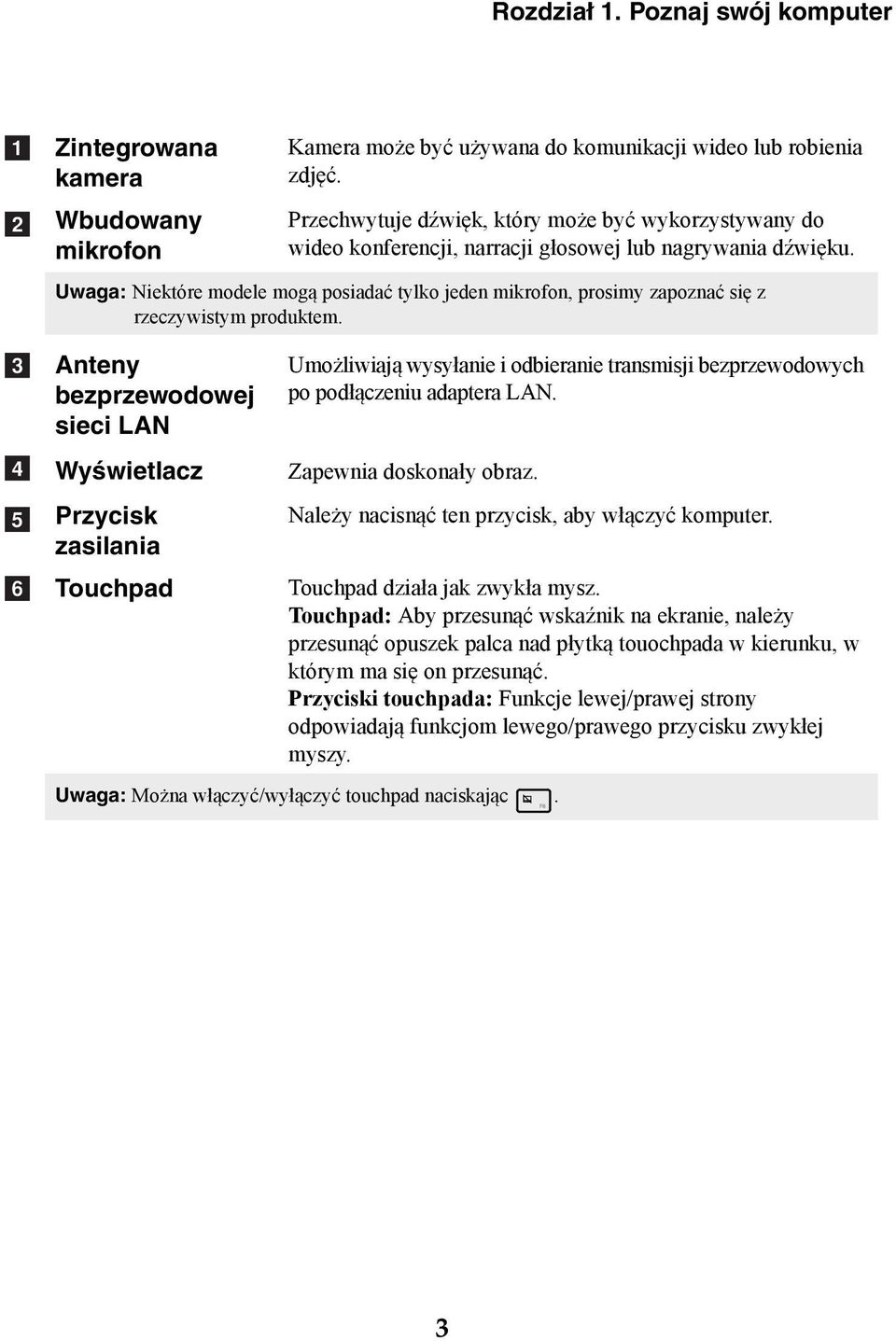 Uwaga: Niektóre modele mogą posiadać tylko jeden mikrofon, prosimy zapoznać się z rzeczywistym produktem.