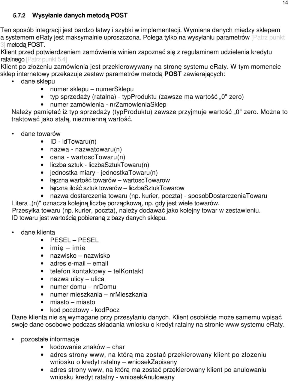 4] Klient po złożeniu zamówienia jest przekierowywany na stronę systemu eraty.