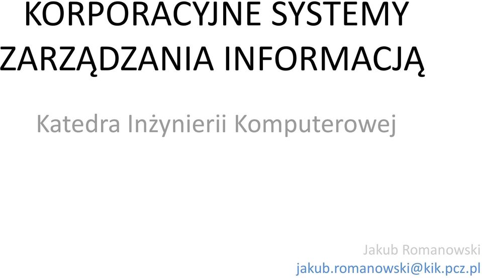 Katedra Inżynierii
