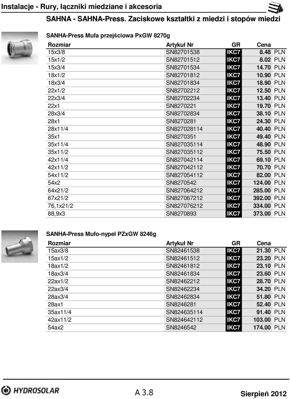 40 PLN 22x1 SN8270221 IKC7 19.70 PLN 28x3/4 SN82702834 IKC7 38.10 PLN 28x1 SN8270281 IKC7 24.30 PLN 28x11/4 SN827028114 IKC7 40.40 PLN 35x1 SN8270351 IKC7 49.40 PLN 35x11/4 SN827035114 IKC7 48.