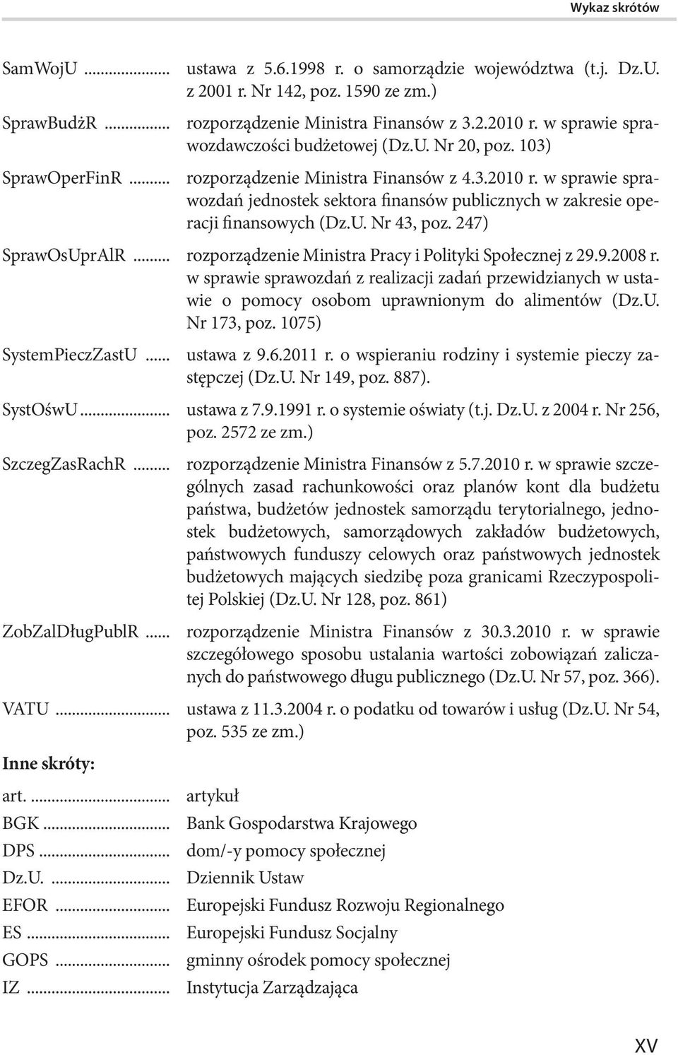 w sprawie sprawozdań jednostek sektora finansów publicznych w zakresie operacji finansowych (Dz.U. Nr 43, poz. 247) SprawOsUprAlR... rozporządzenie Ministra Pracy i Polityki Społecznej z 29.9.2008 r.