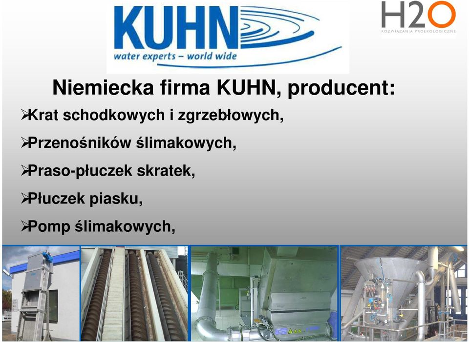 Przenośników ślimakowych,