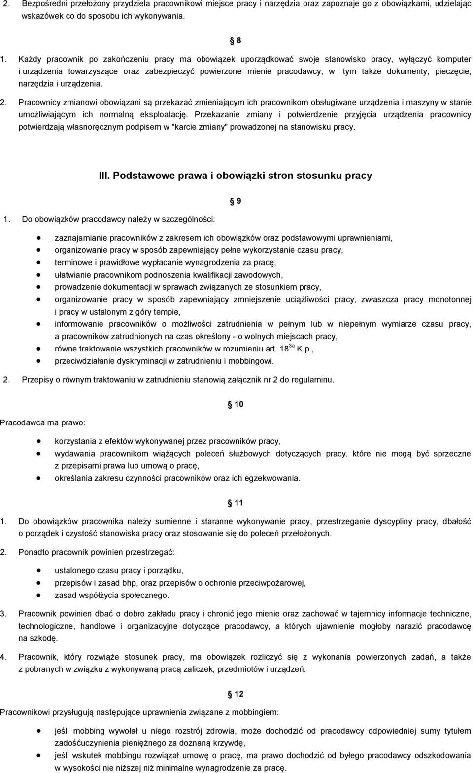 dokumenty, pieczęcie, narzędzia i urządzenia. 2.