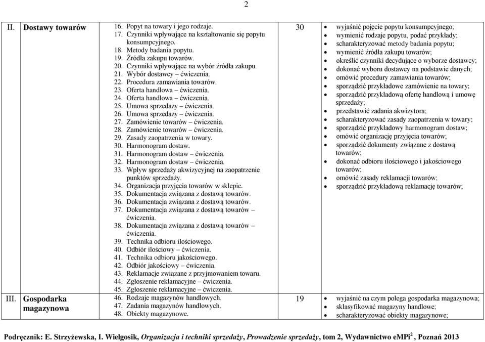 Zamówienie towarów 28. Zamówienie towarów 29. Zasady zaopatrzenia w towary. 30. Harmonogram dostaw. 31. Harmonogram dostaw 32. Harmonogram dostaw 33.