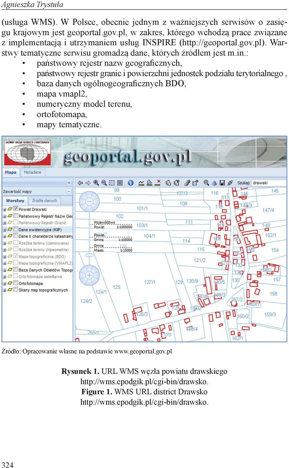 : państwowy rejestr nazw geograficznych, państwowy rejestr granic i powierzchni jednostek podziału terytorialnego, baza danych ogólnogeograficznych BDO, mapa vmapl2, numeryczny model