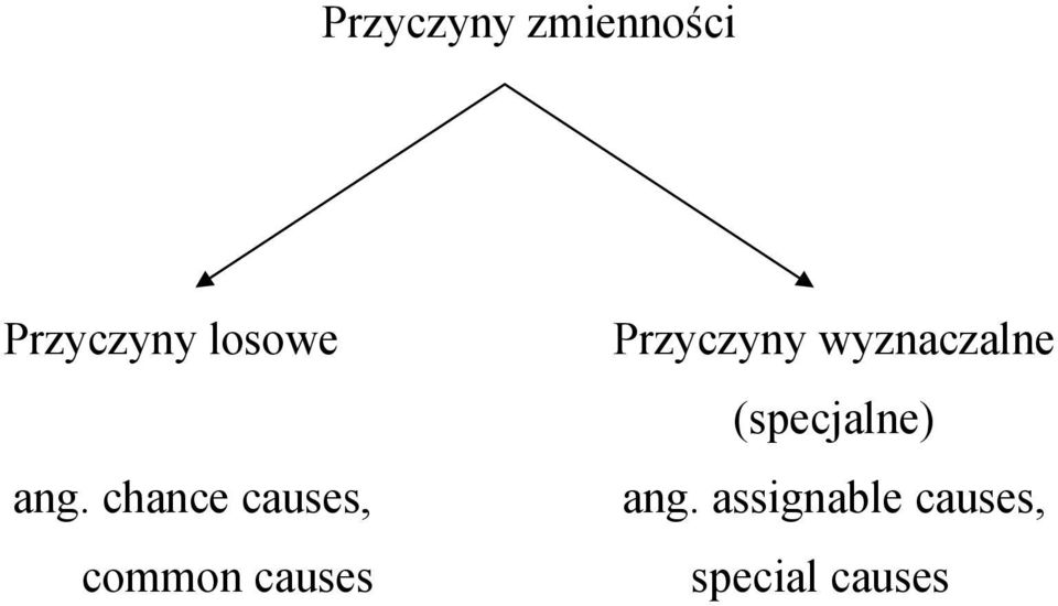 chance causes, common causes