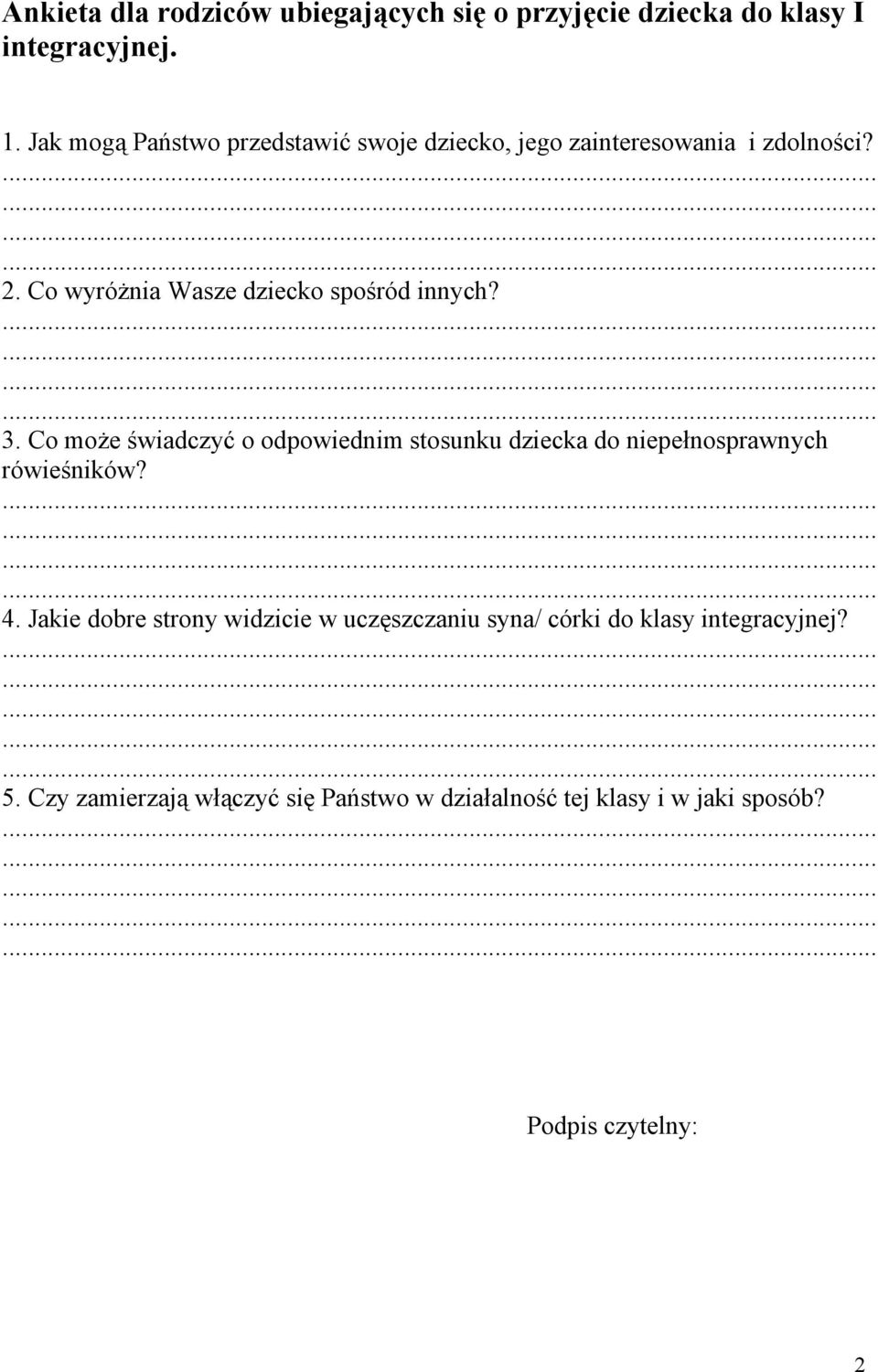 Co wyróżnia Wasze dziecko spośród innych? 3.