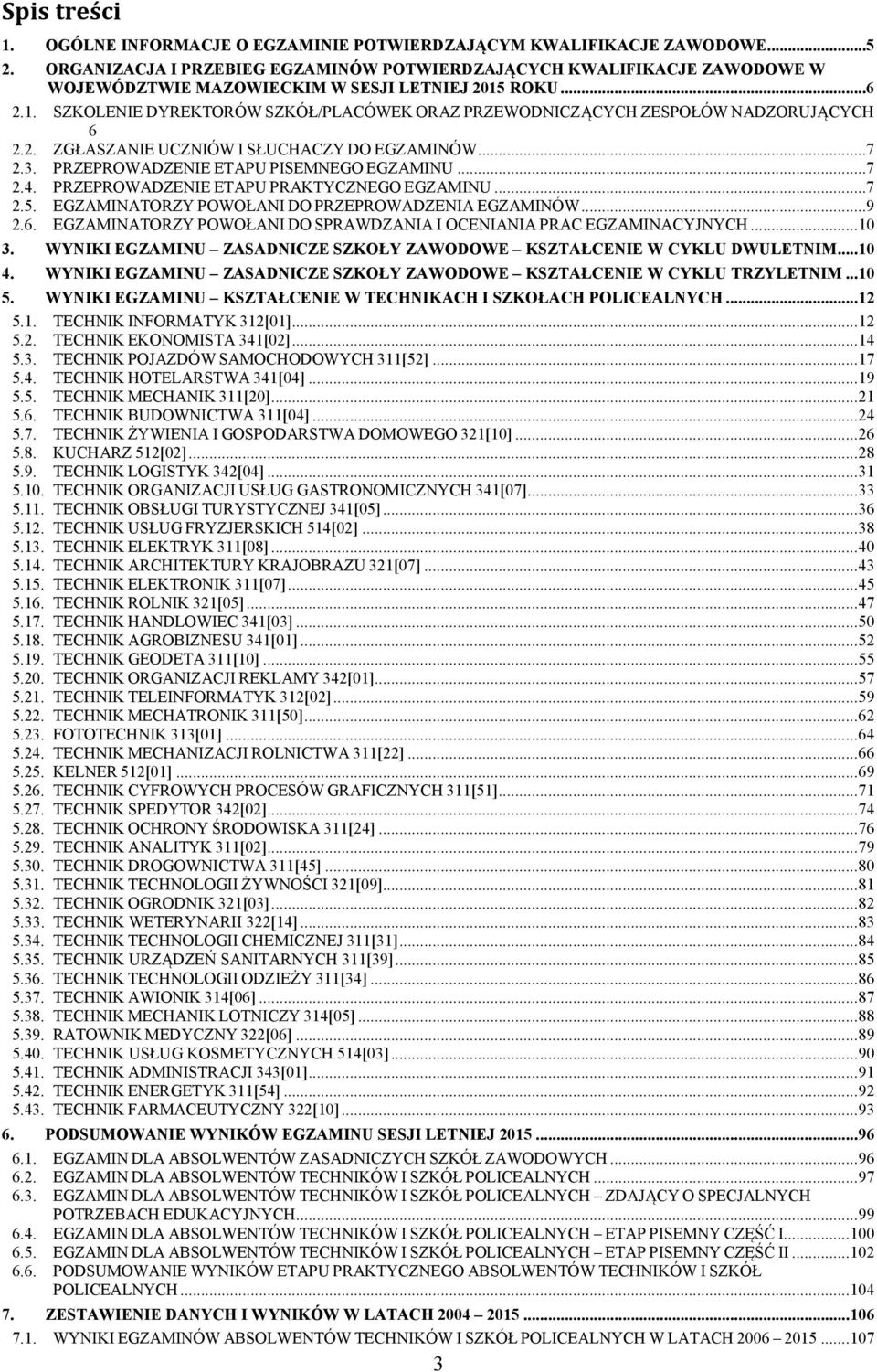 ROKU...6 2.1. SZKOLENIE DYREKTORÓW SZKÓŁ/PLACÓWEK ORAZ PRZEWODNICZĄCYCH ZESPOŁÓW NADZORUJĄCYCH 6 2.2. ZGŁASZANIE UCZNIÓW I SŁUCHACZY DO EGZAMINÓW...7 2.3. PRZEPROWADZENIE ETAPU PISEMNEGO EGZAMINU...7 2.4.