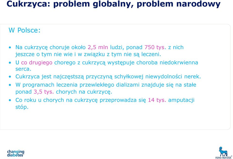 U co drugiego chorego z cukrzycą występuje choroba niedokrwienna serca.