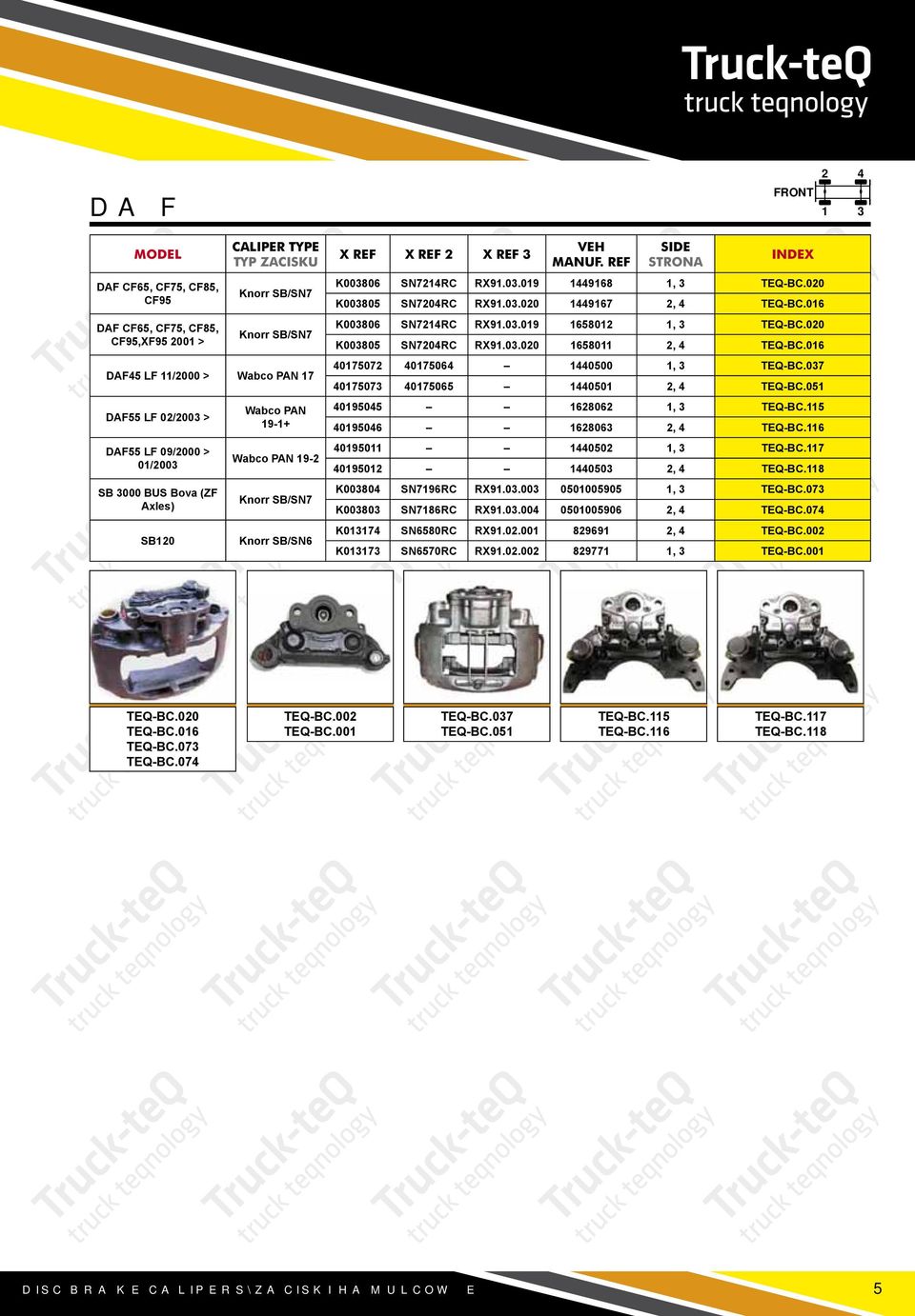 016 K00806 SN7214RC RX91.0.019 1658012 1, TEQ-BC.020 K00805 SN7204RC RX91.0.020 1658011 2, 4 TEQ-BC.016 40175072 40175064 1440500 1, TEQ-BC.07 4017507 40175065 1440501 2, 4 TEQ-BC.