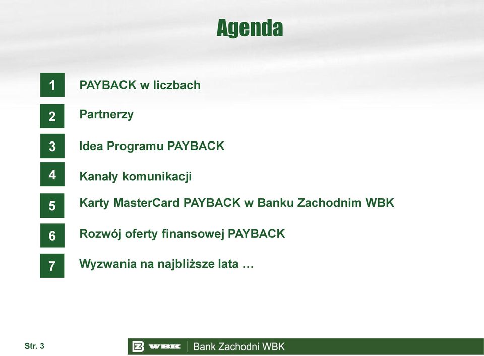 MasterCard PAYBACK w Banku Zachodnim WBK Rozwój