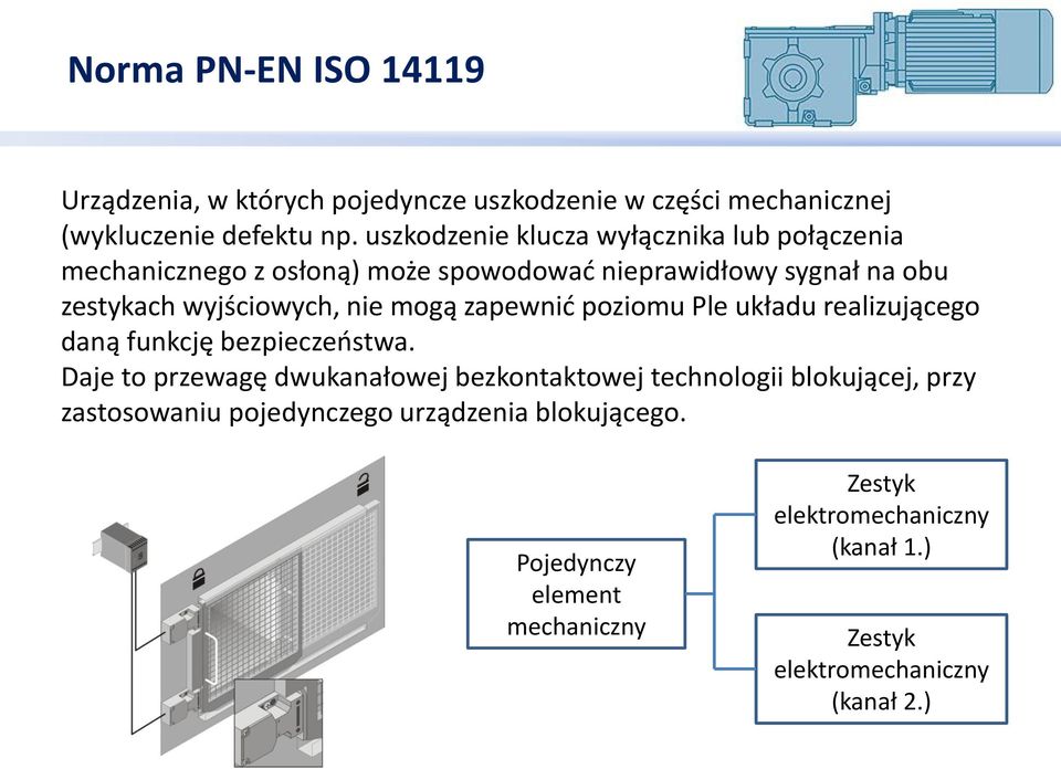 mogą zapewnić poziomu Ple układu realizującego daną funkcję bezpieczeństwa.