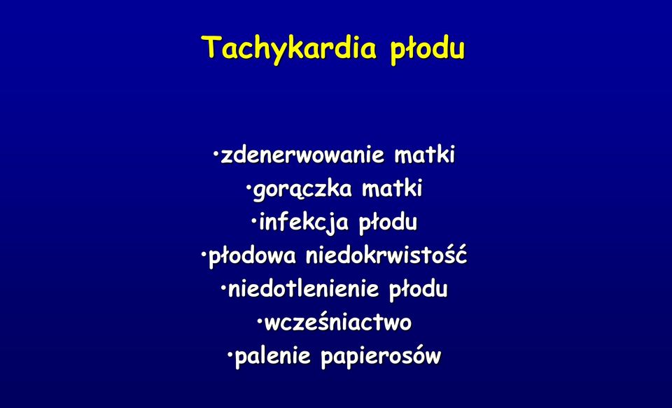 płodowa niedokrwistość