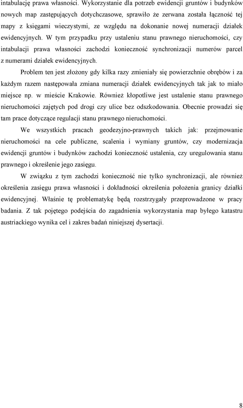 numeracji działek ewidencyjnych.